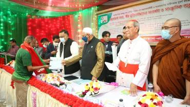 Bangladesh Church celebrated the Father of the Nation's birth centenary and the golden jubilee of the country's independence at Tejgaon Holy Rosary Church Community Center, Dhaka, on November 27.  