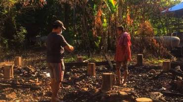 In Cambodia, a Catholic layman raised USD 1,170 to build a new house for a poor old lady whose home was burnt on December 15.