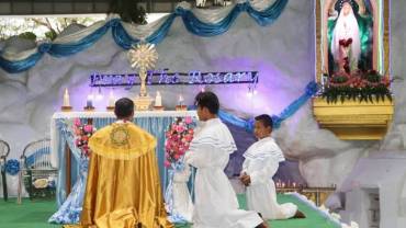 A Catholic bishop in Myanmar told the faithful to take refuge in Mother Mary's devotion.