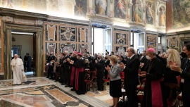 In an address to the Centesimus Annus – Pro Pontifice Foundation, Pope Francis says developing a more just and equitable society, and protecting the freedom and dignity of persons, is at the heart of the mission to implement the Church’s social teaching.