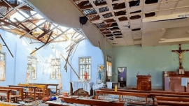 Seven places of worship in Myanmar are damaged due to the ongoing military artillery strikes. 