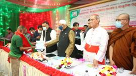 Bangladesh Church celebrated the Father of the Nation's birth centenary and the golden jubilee of the country's independence at Tejgaon Holy Rosary Church Community Center, Dhaka, on November 27.  