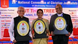 Social Justice Crusader Father Cedric Prakash, SJ, appealed to all journalists to stick out their necks and fight for a just, free and equitable world. 