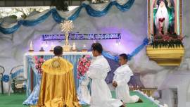 A Catholic bishop in Myanmar told the faithful to take refuge in Mother Mary's devotion.