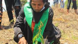 Father Wilibrodus Andreas Bisa, OFM, pioneered and implemented pastoral ecopedagogy in his parish ministries at St. Francis of Assisi Church in Tentang, Flores, Indonesia. 