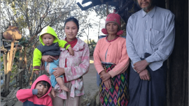 A Lisu Catechist named Peter Wo Par lives in Conifer village, away from Mogok city, more than 148 kilometers from Mandalay. Mogok is under the Diocese of Lashio.   Peter Wo’s 10 acres of land is full of different kinds of fruits like walnuts, peaches, quinces, crab apples.