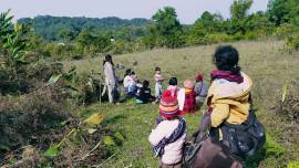 Locals, including venerable children, the elderly and women, in Sumpyi Yang and Lung Sha Yang villages in Putao Township of Kachin State in the Northern part of Myanmar fled in fear of regional war on February 5.