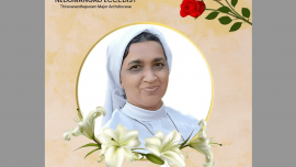 A fifty-nine-year-old nun on February 5 died in a car accident in Thiruvananthapuram in the southern Indian state of Kerala.