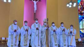 On March 5, Bishop Reynaldo G. Evangelista of Imus ordained Hendrikus Morse, Heriberto Pedro, Gelasio Joseph Bagacay, Ritchie Maguinda, and Kenn Jervic S. Cajilig at Holy Spirit Chapel, Divine Word Seminary, Tagaytay City, Philippines. 