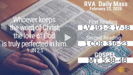 RVA Sunday Mass February 23, 2020