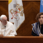 Pope Francis said on Friday that “the Gospel is the most humanizing message known to history.”  He made the remark in a video message marking the 75th anniversary of UNESCO, the United Nations’ educational, scientific and cultural organization.