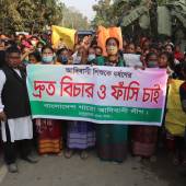 Mymensingh district in Bangladesh have demanded justice for minor girls’ raped victims.