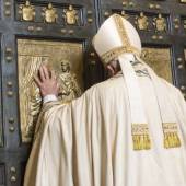 Pope Francis inaugurates the Jubilee of Mercy in 2015 with the opening of the Holy Door 