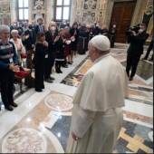 Pope Francis met a delegation affiliated with the Franciscan Custody of the Holy Land