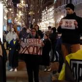 Protests against war in Ukraine in Moscow. February 24th, Moscow