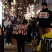 Protests against war in Ukraine in Moscow. February 24th, Moscow